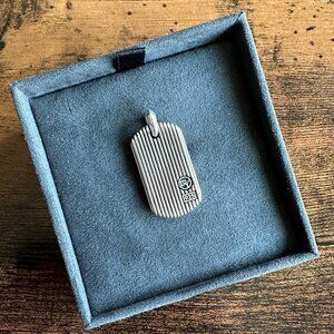 David Yurman Royal Cord Dog Tag Pendant - RARE